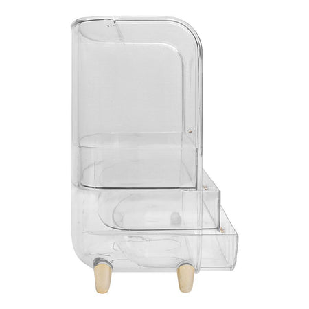 Matrix Desktop Transparent Cosmetic Organizer With Drawers, Large Capacity Makeup Organizer - Image 6