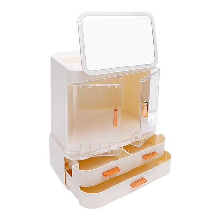 Matrix Classy Cosmetic Organizer With Mirror Without Led & Drawers, Large Capacity Makeup Organizer - Image 3