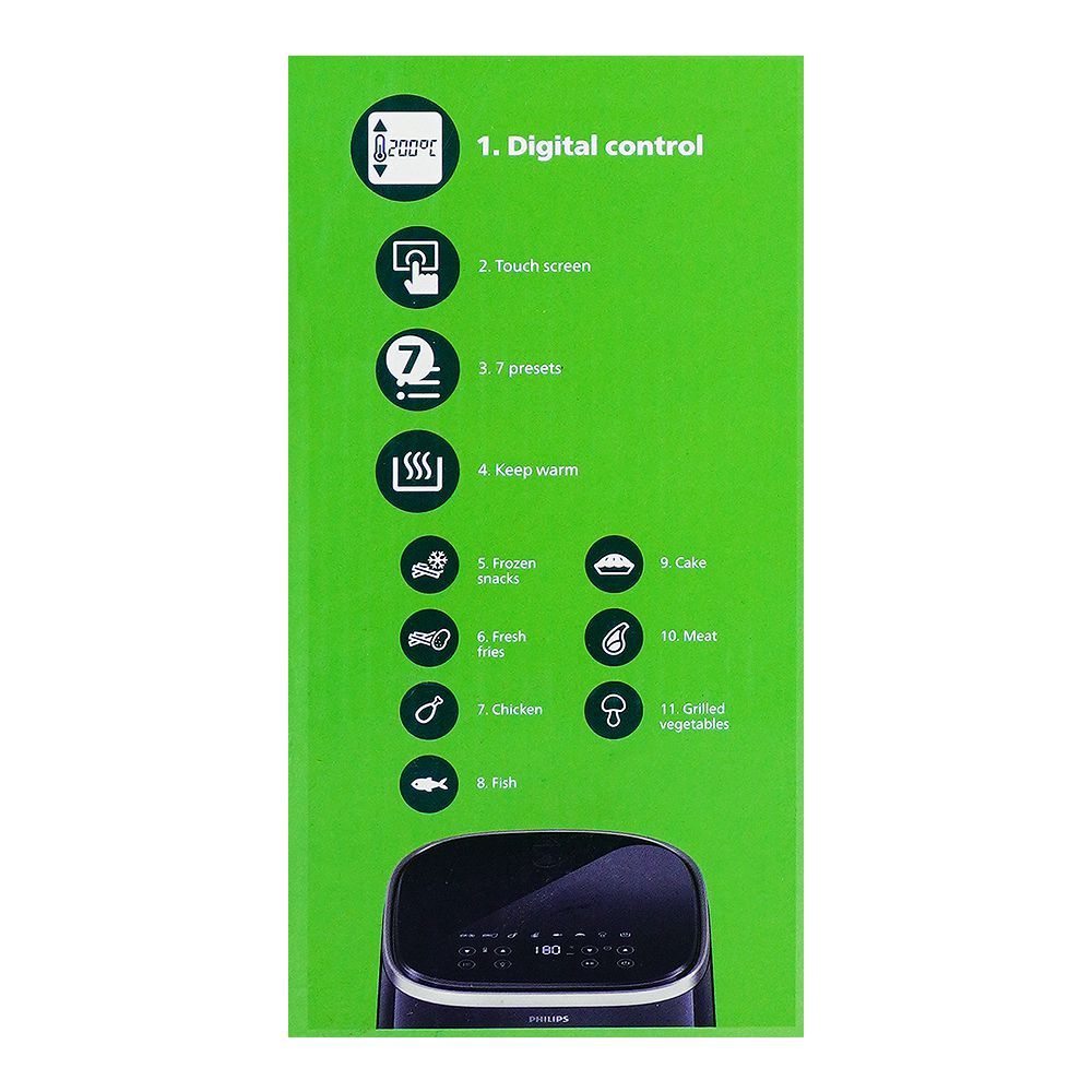 Philips 3000 Series XL Air Fryer, Rapid Air Technology, Touch Screen, 14-in-1 Cooking, HD9257/80 - Image 6