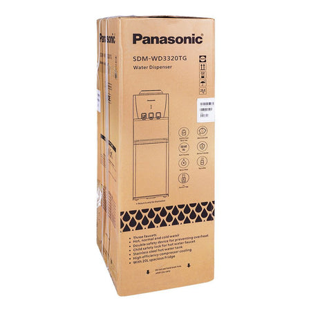 Panasonic Water Dispenser, Stainless Steel Hot Water Tank, 20L Fridge, Hot/Cold/Normal, Black, SDM-WD-3320TG - Image 5