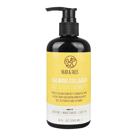 Head & Tails Calming Collagen Shampoo, Paraben & Sulphate Free, Natural Oils, For Cats & Dogs, 250ml - Main Image