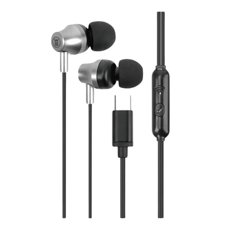 West Point Ultimate Stereo Type C Earphones, Black, WP-412 - Main Image
