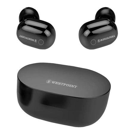 West Point Sound Stream Wireless ANC Earbuds, Black, WP-100 - Main Image