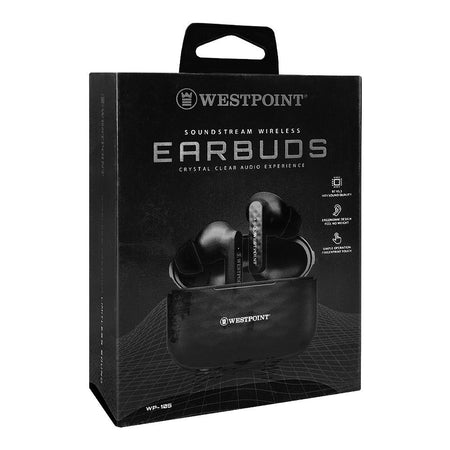 West Point Sound Stream Wireless ANC Earbuds, Black, WP-105 - Image 2