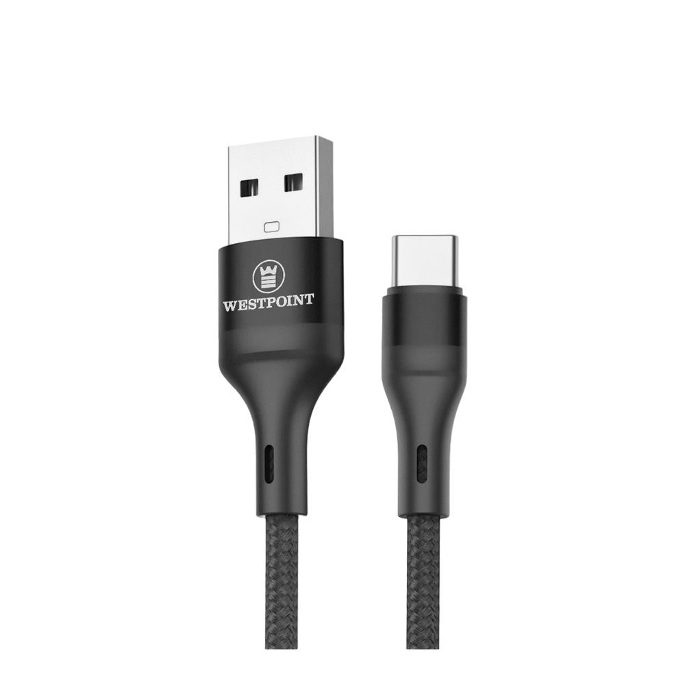 West Point Micro Data Cable, 1m, Black & Grey, WP-332 - Main Image