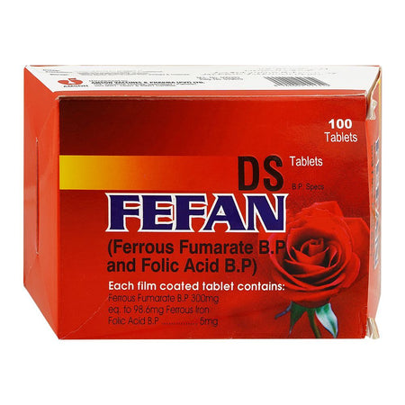 Fefan Ds Tablets 300mg+5mg, Box (100 Tablets) - Image 2