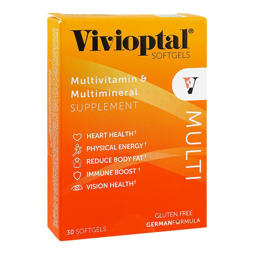 Vivioptal Multivitamin & Multimineral Supplement, Box (30 Softgels) - Main Image