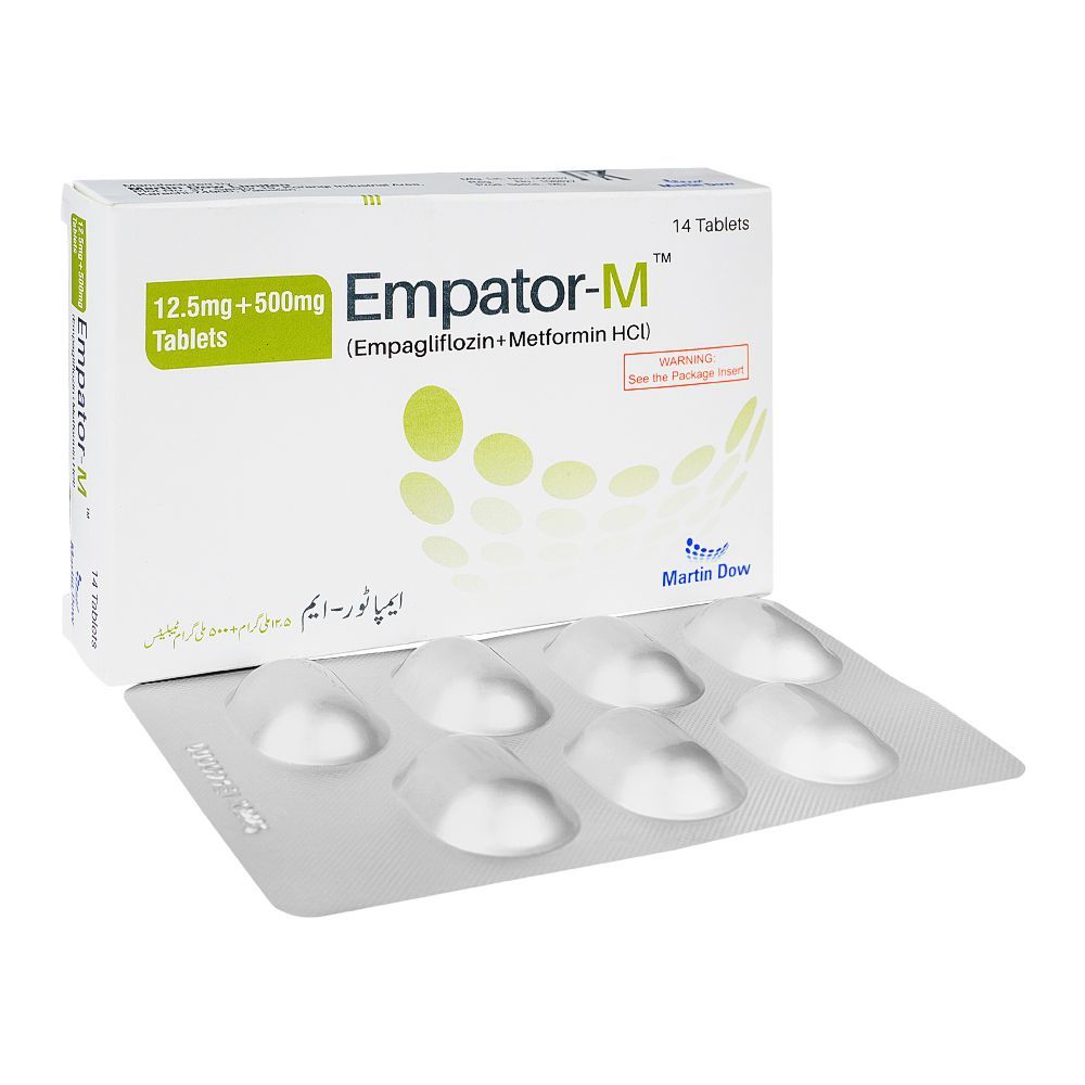 Martin Dow Empator-M, 12.5+500mg, 14 Tablets In Box - Main Image