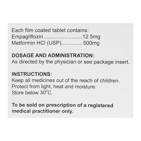 Martin Dow Empator-M, 12.5+500mg, 14 Tablets In Box - Image 3