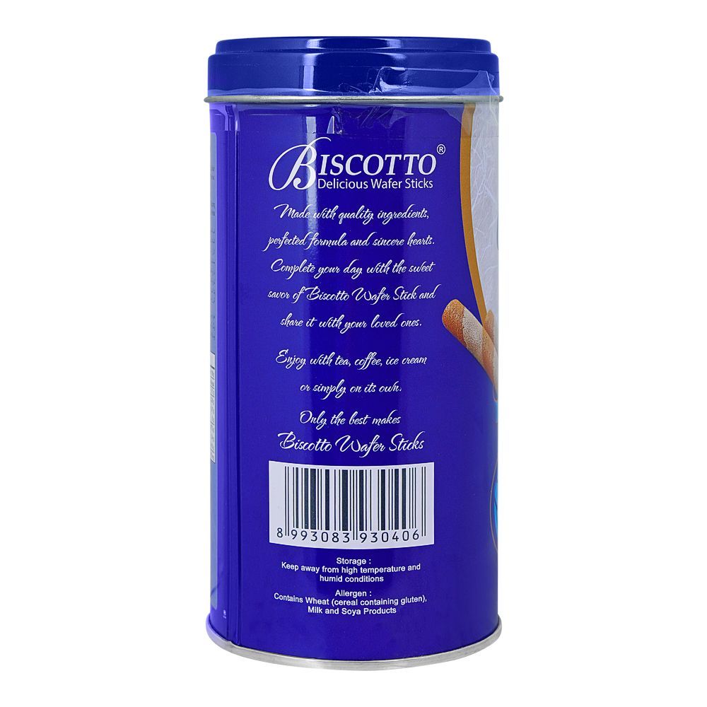Biscotto Delicious Wafer Stick Tin, Vanilla Rolled Wafer With Smooth Delicious Filling, 125g - Image 2