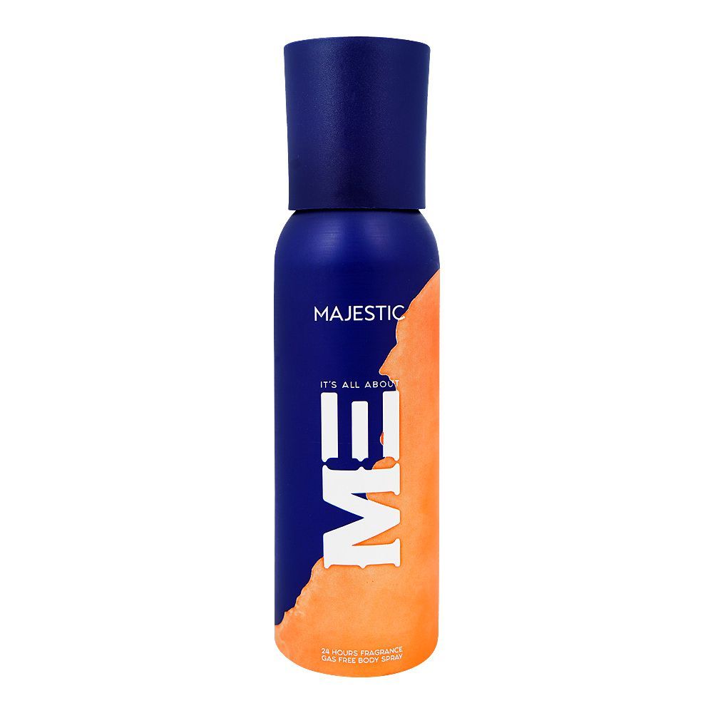 Me Majestic Gas Free Body Spray, 24 Hours Lasting, For Men, 120ml - Main Image