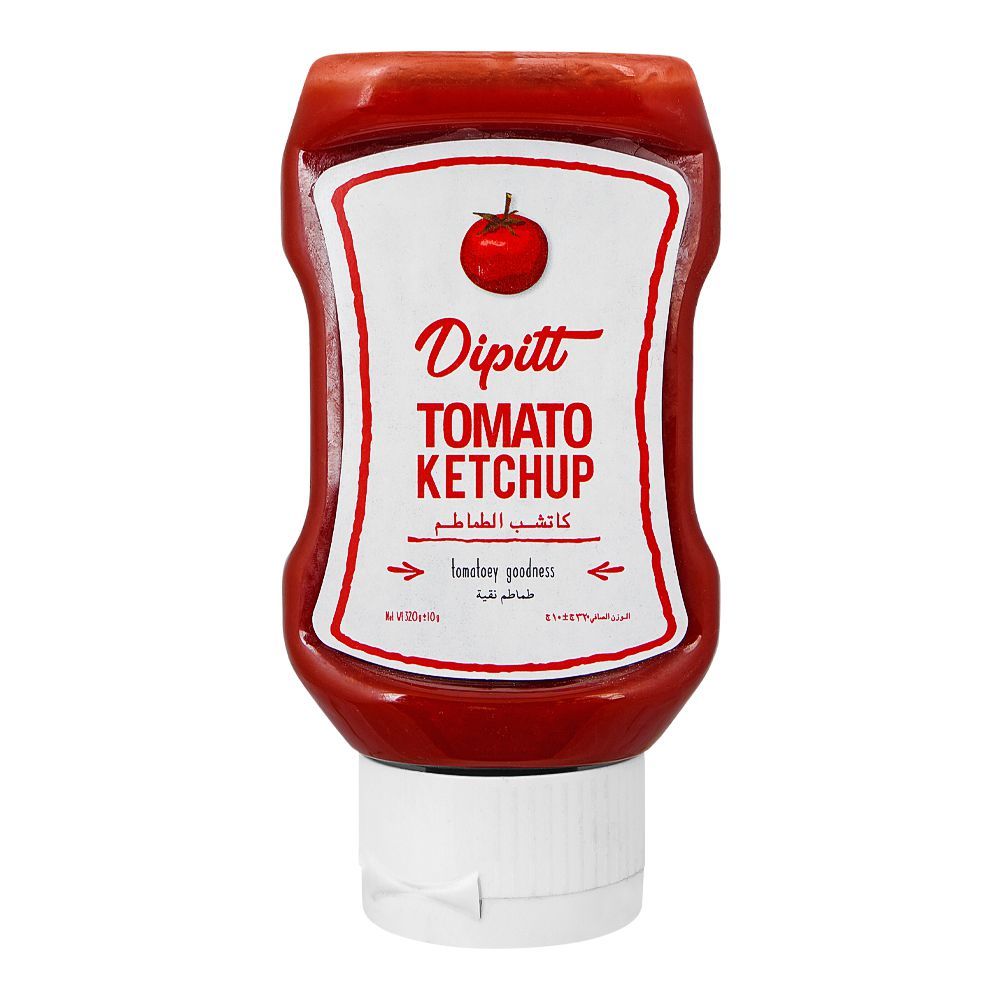 Dipitt Tomato Ketchup Bottle, 320g - Main Image