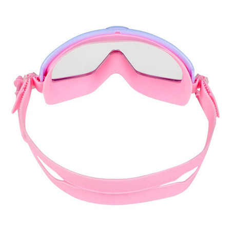 Swimming Goggles For Kids 6-12 Years With Ear Plug, Wide View, Anti Fog & UV, Blue/Pink, 158AF - Image 4