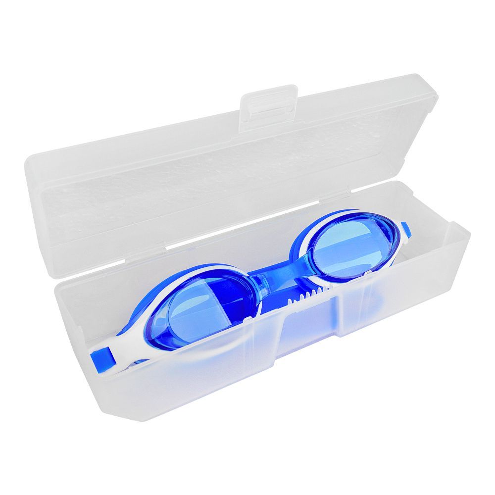Swimming Goggles For Adults, Anti Fog, Blue, 1600AF - Main Image