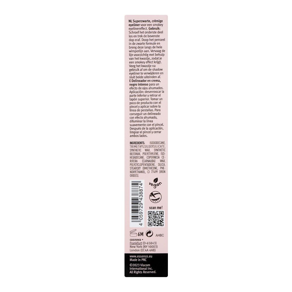Essence Emily In Paris 2 In 1 Creamy Eyeliner+Brush, Vegan, 1.2g, 01 - Image 4