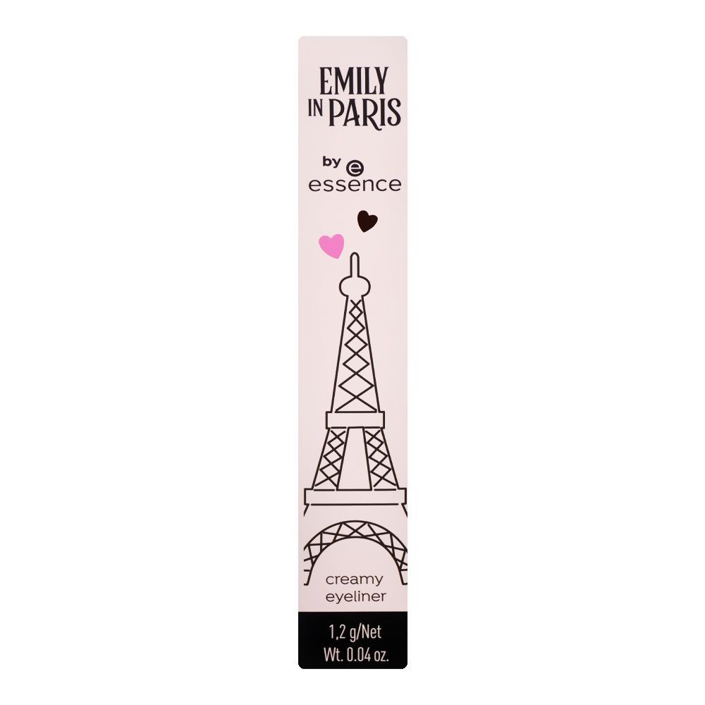 Essence Emily In Paris 2 In 1 Creamy Eyeliner+Brush, Vegan, 1.2g, 01 - Image 5