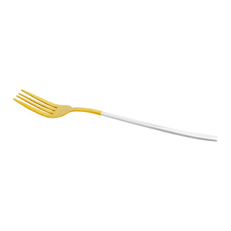 Chucan Stainless Steel Table Fork Set, White & Gold, 6-Pack, CC-002 - Image 2