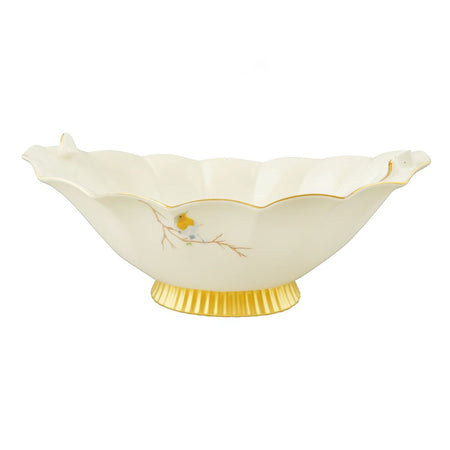 Angela Oval Bird Serving Bowl with Base, Ideal For Desserts, Fruits, Snacks & Table Decor, BRD267 - Image 2