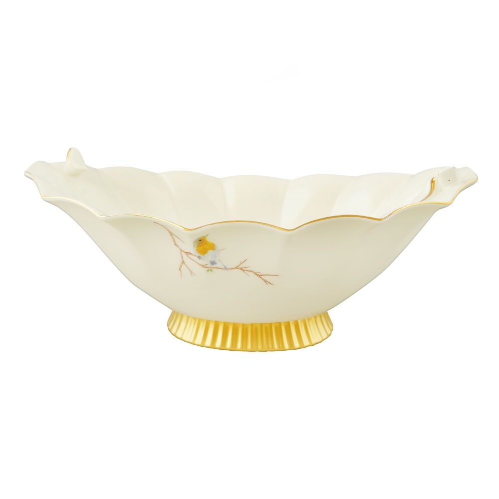 Angela Oval Bird Serving Bowl with Base, Ideal For Desserts, Fruits, Snacks & Table Decor, BRD267 - Image 2