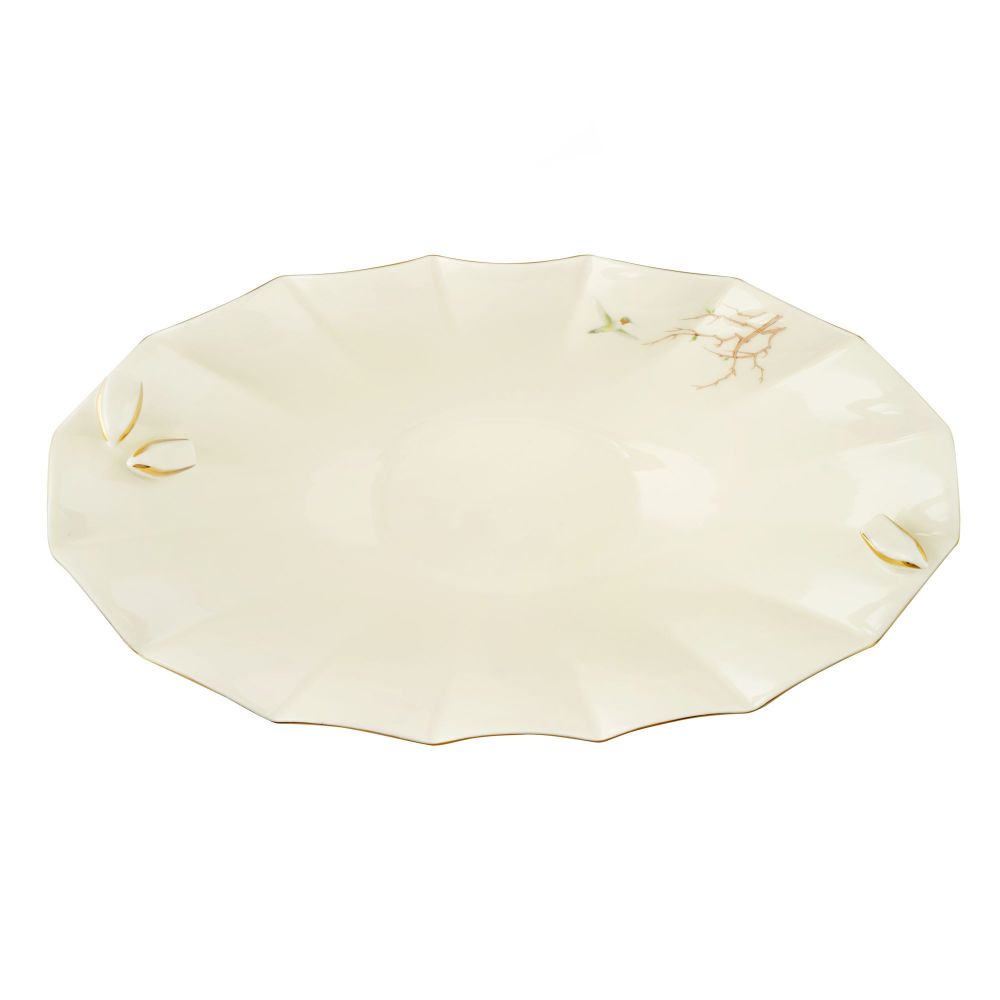 Angela Oval Bird Serving Bowl with Base, Ideal For Desserts, Fruits, Snacks & Table Decor, BRD267 - Image 3