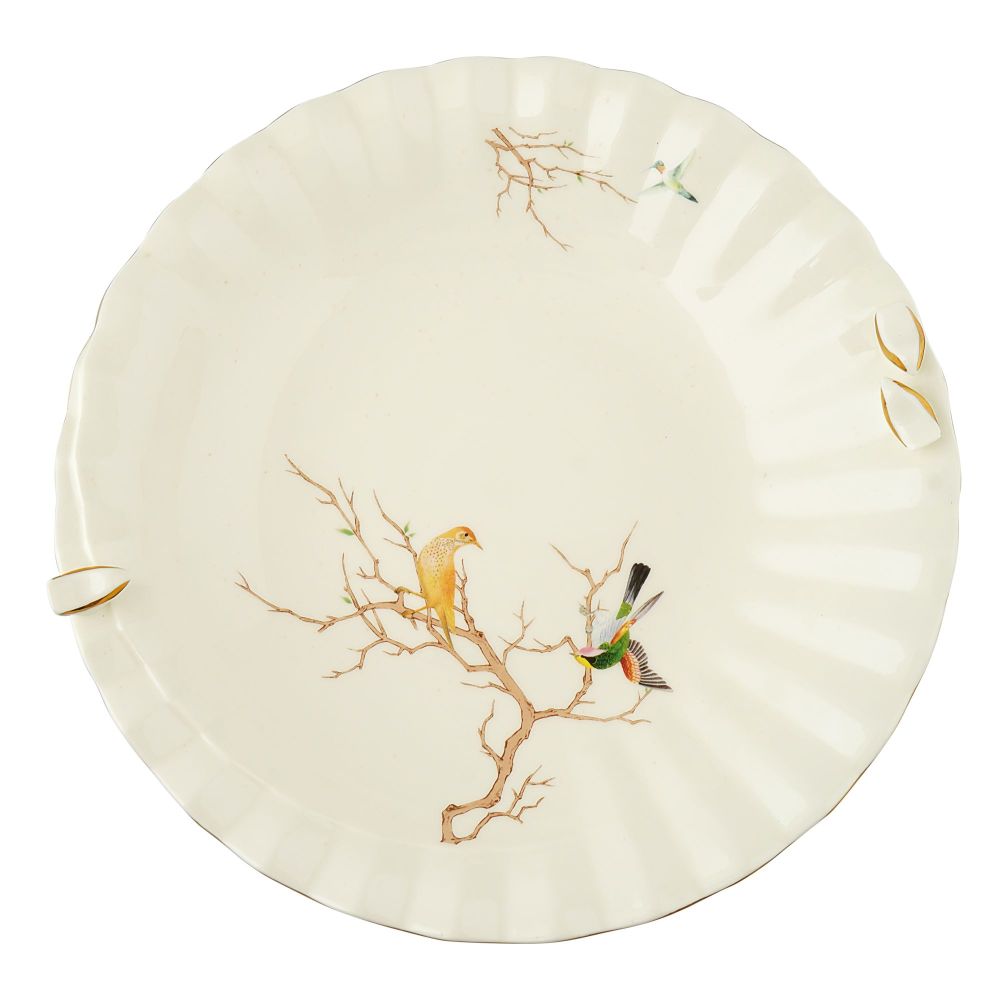 Angela Bird Serving Bowl with Base, Ideal For Desserts, Fruits, Snacks & Table Decor, BRD277 - Image 2