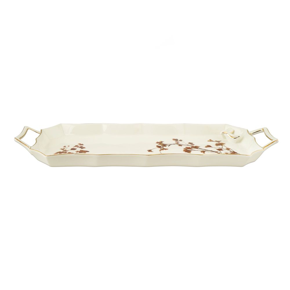 ANGELA 15.5" Floral Serving Tray, BRD317 - Main Image