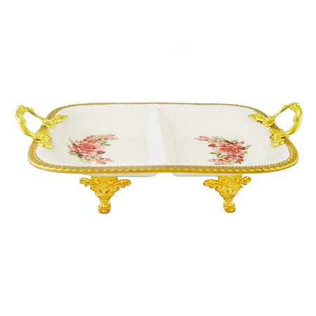 Angela 2 Compartments Deep Serving Dish Platter, R-Flow, 34x23cm, AB-06 - Main Image
