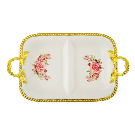 Angela 2 Compartments Deep Serving Dish Platter, R-Flow, 34x23cm, AB-06 - Image 3