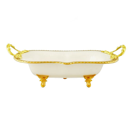 Angela Floral Deep Serving Bowl Platter, R-Flow, 30x18cm, AB-14 - Image 2
