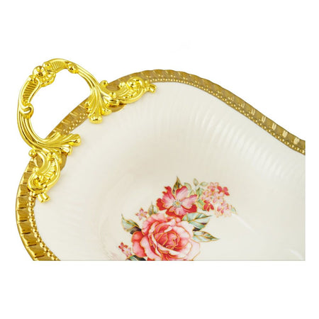 Angela Floral Deep Serving Bowl Platter, R-Flow, 30x18cm, AB-14 - Image 4