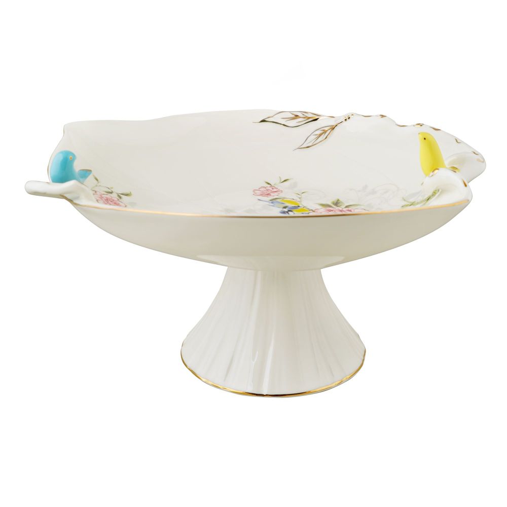 Angela Bird Fruit Serving Bowl with Base, Ideal For Desserts, Fruits, Snacks & Table Decor, BRD300 - Main Image