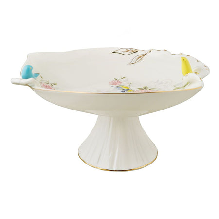 Angela Bird Fruit Serving Bowl with Base, Ideal For Desserts, Fruits, Snacks & Table Decor, BRD300 - Main Image