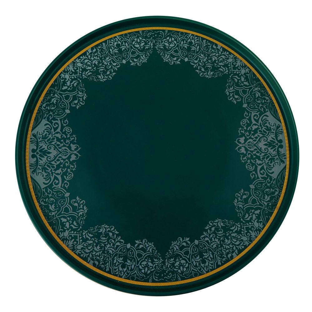 Angela Bird Cake Serving Set with Cake Dish, Lifter & Glass Lid, Green, MK294 - Image 2