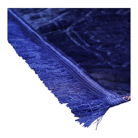 Plushmink Sujood Plain Single Janamaz/Prayer Mat, Gift Box, Blue, F404049 - Image 2