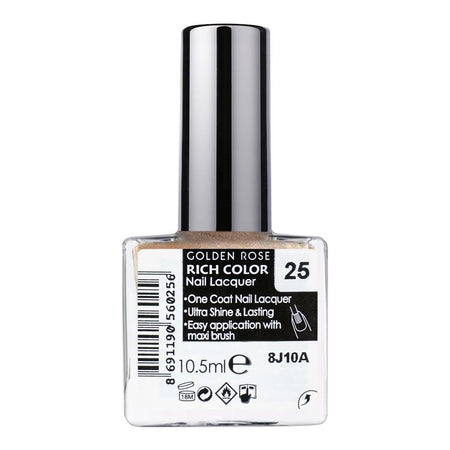 Golden Rose Rich Color Nail Polish/Lacquer, No. 25 - Image 2