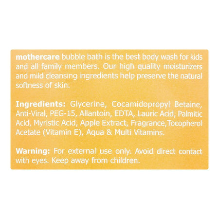 Mothercare Bubble Bath Apple Blast 3in1 Shampoo, Conditioner & Body Wash, Vitamin E, 550ml - Image 3