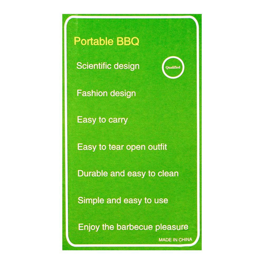 AJF Barbecue/BBQ Grill, 17.32 X 12.01 X 2.95 Inches, Portable, Easy To Carry & Clean, Ideal For Camping, TL-372 - Image 7