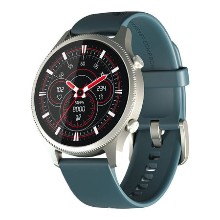 Ronin R-010 Smart Watch, 1.43" Always On Amoled Display, Niokel Dial With Teal Strap +1 Free Black Silicon Strap - Main Image