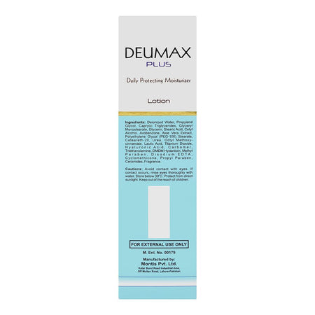 Deu Tech Deumax Plus Lotion, Ceramides, Hyaluronic Acid, SPF20, For Dry Skin, 110ml - Image 2