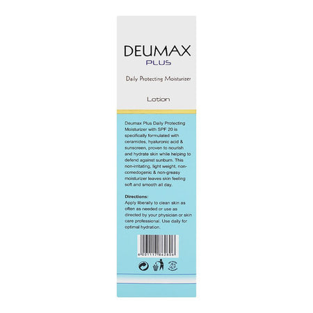 Deu Tech Deumax Plus Lotion, Ceramides, Hyaluronic Acid, SPF20, For Dry Skin, 110ml - Image 3