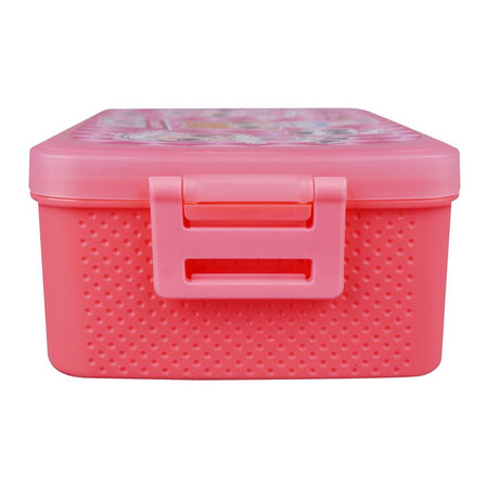 Unicorn Plastic Lunch Box, Dark Pink, 5.9in (H) x 4.1in (W) x 2in (D), Tq28-31 - Image 3