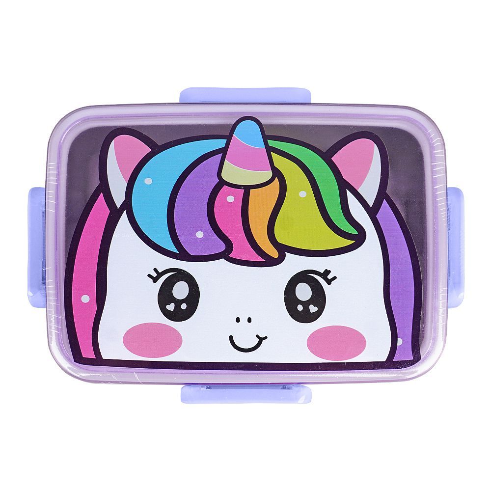 Stainless Steel Lunch Box, 600ml, Pink, 6.1in (H) x 4.2in (W) x 1.8in (D), 2531G - Image 2