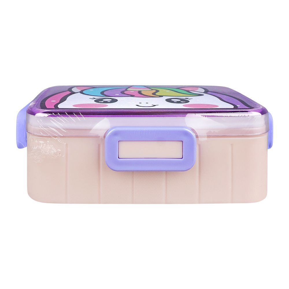 Stainless Steel Lunch Box, 600ml, Pink, 6.1in (H) x 4.2in (W) x 1.8in (D), 2531G - Image 3