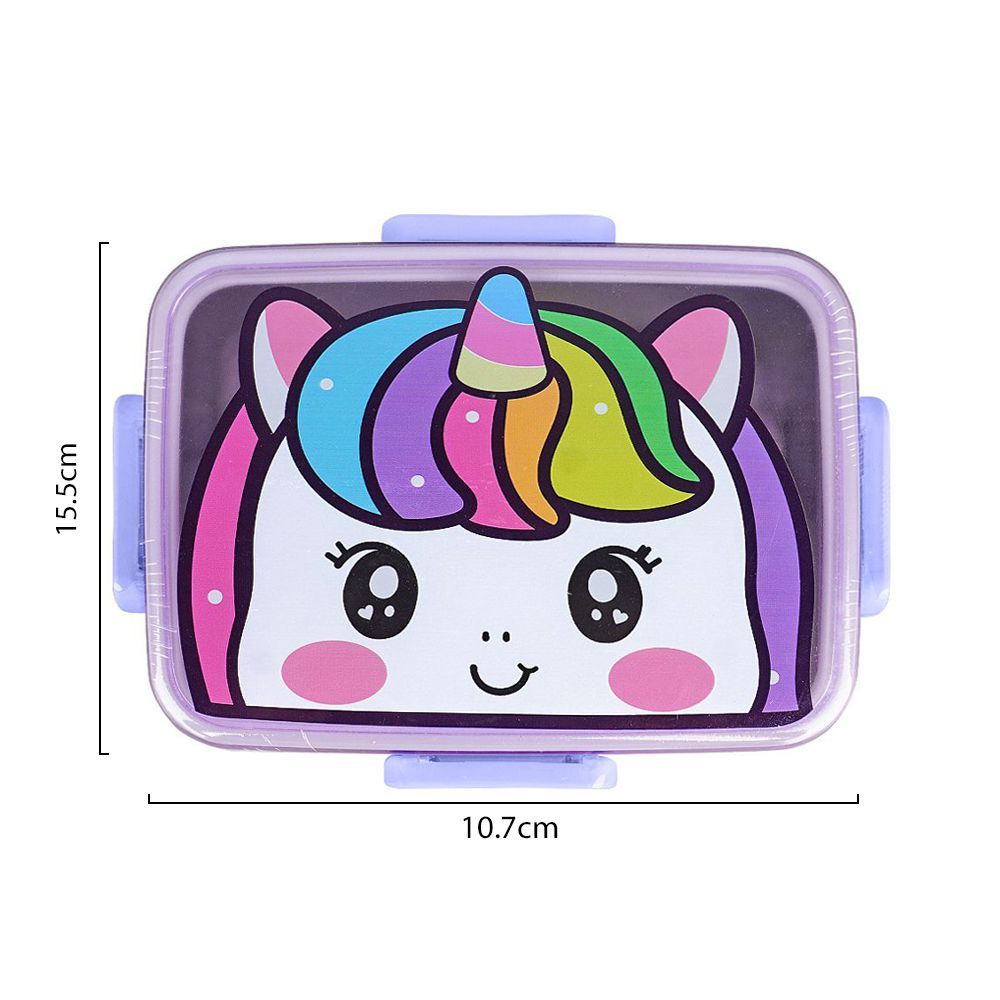 Stainless Steel Lunch Box, 600ml, Pink, 6.1in (H) x 4.2in (W) x 1.8in (D), 2531G - Image 5