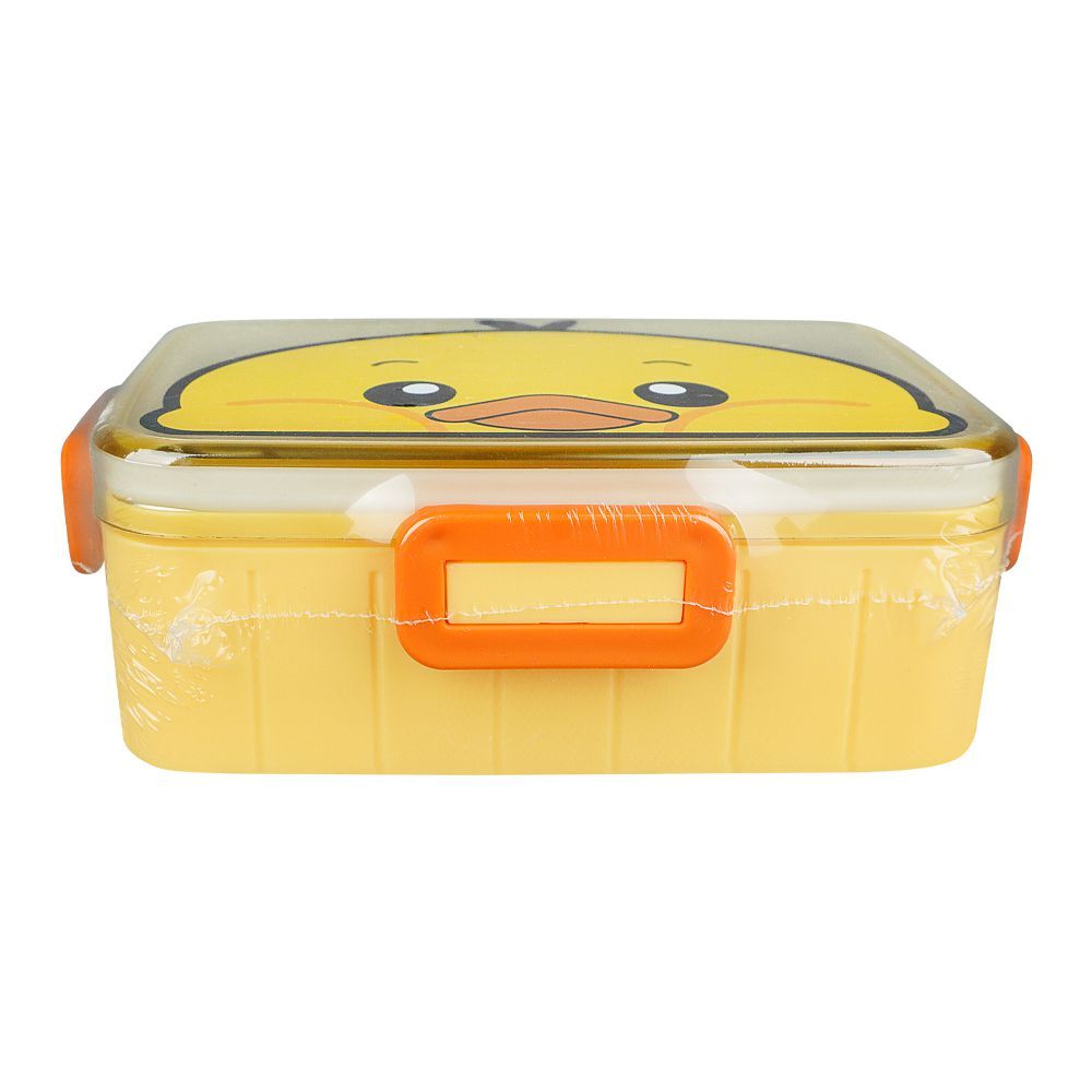 Stainless Steel Lunch Box, 600ml, Yellow, 6.1in (H) x 4.1in (W) x 1.8in (D), 2531G - Image 3