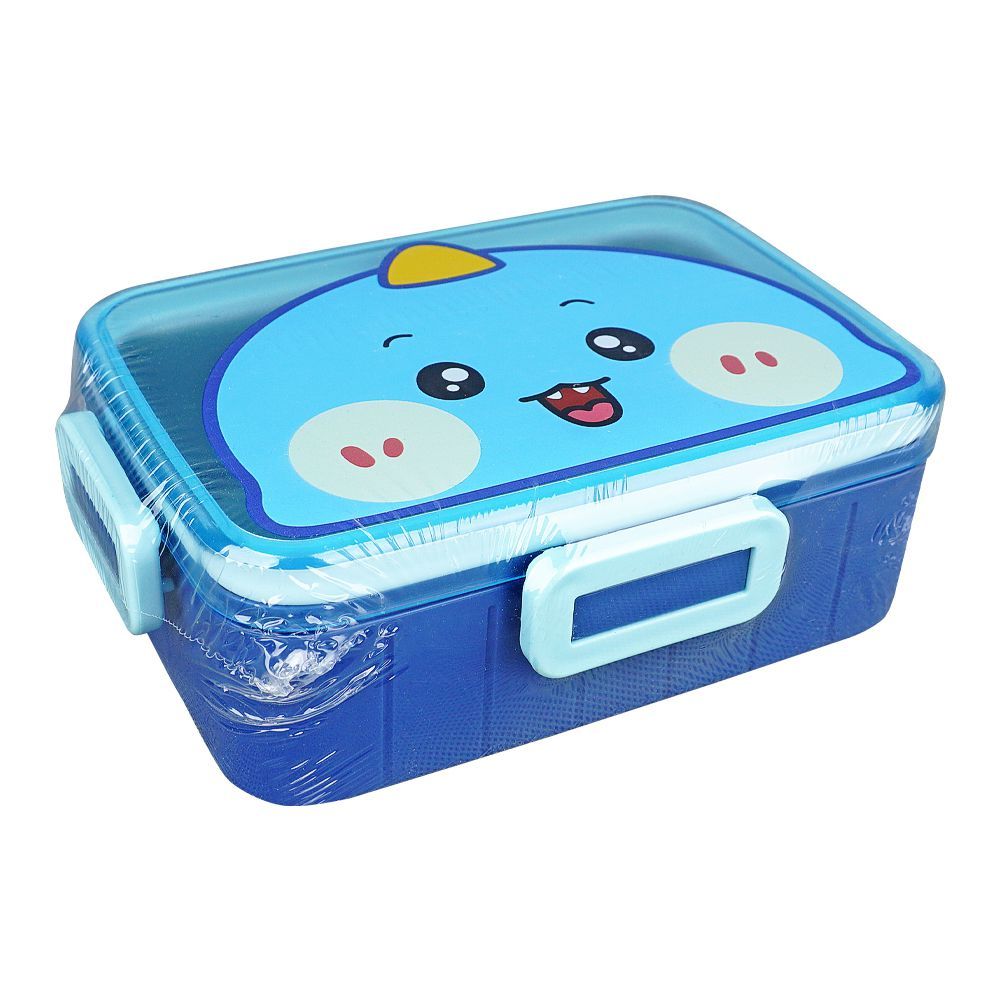 Stainless Steel Lunch Box, 600ml, Blue, 6.1in (H) x 4.2in (W) x 2in (D), 2531G - Main Image