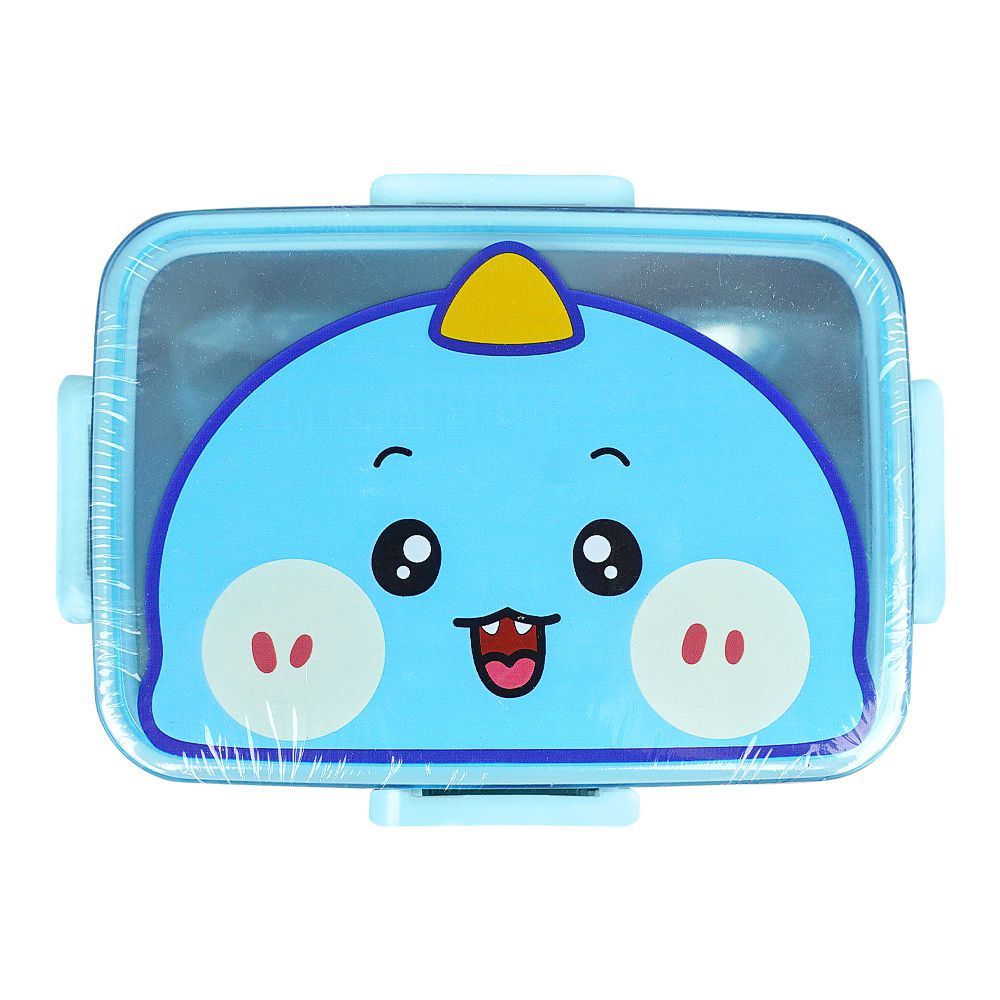 Stainless Steel Lunch Box, 600ml, Blue, 6.1in (H) x 4.2in (W) x 2in (D), 2531G - Image 2