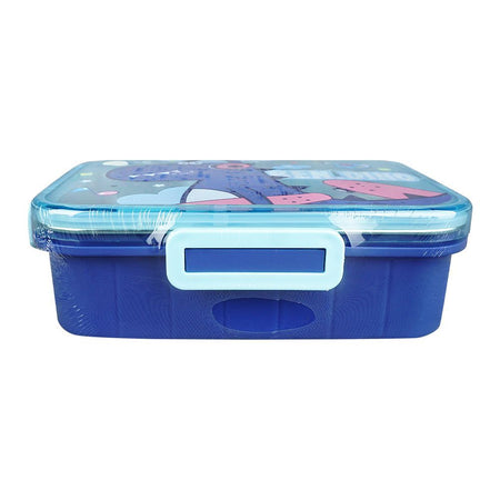 Stainless Steel Lunch Box, Spoon & Chop Stick, Blue, 7.1in (H) x 4.7in (W) x 2.1in (D), 25329 - Image 3