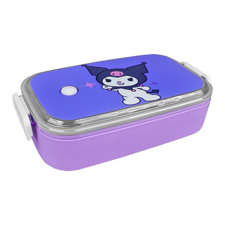 Kuromi Stainless Steel Seal Insulated Lunch Box, Purple, 6.3in (H) x 3in (W) x 2in (D), Tq29-29 - Main Image