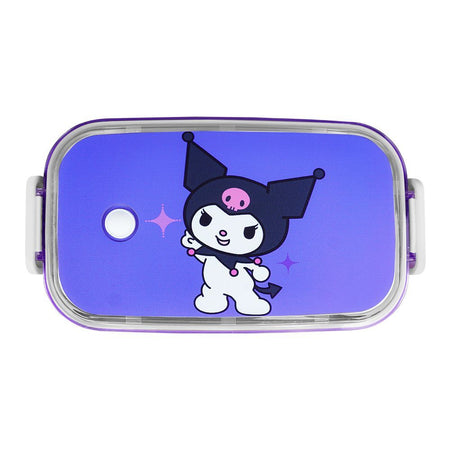 Kuromi Stainless Steel Seal Insulated Lunch Box, Purple, 6.3in (H) x 3in (W) x 2in (D), Tq29-29 - Image 2